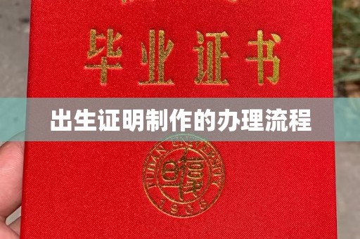 张掖出生证明制作的办理流程