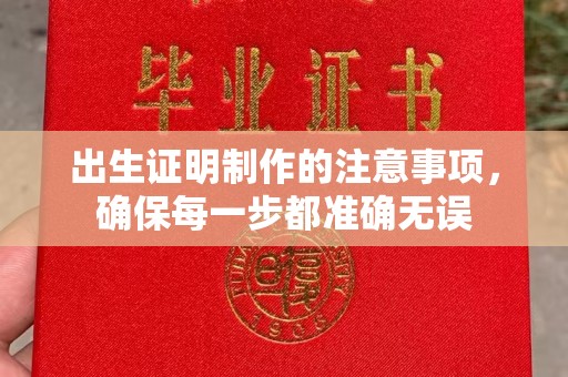 张掖出生证明制作的注意事项，确保每一步都准确无误