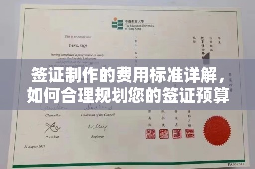 张掖签证制作的费用标准详解，如何合理规划您的签证预算
